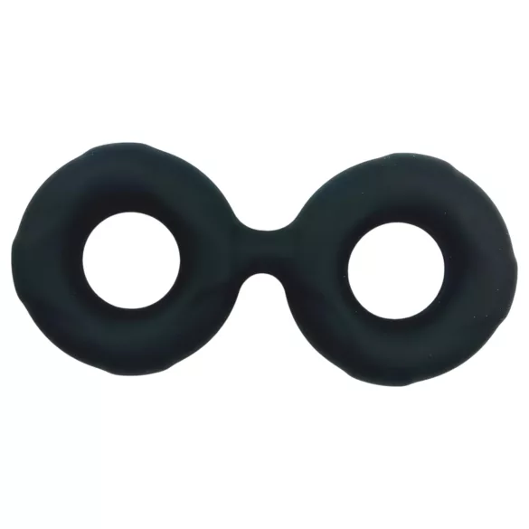 Pulselock Taur - dvigubas varpos ir sėklidžių žiedas (juodas) - 25 mm