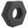 Pulselock Forge - varžto veržlės formos silikoninis penio žiedas (juodas) - 22 mm