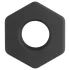 Pulselock Forge - varžto veržlės formos silikoninis penio žiedas (juodas) - 22 mm