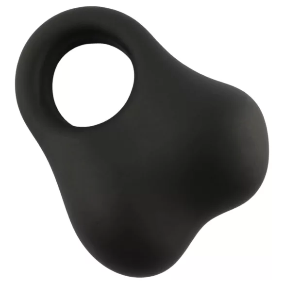 Pulselock Taur - silikoninis penio žiedas su pasunkintais rutuliukais (juodas)