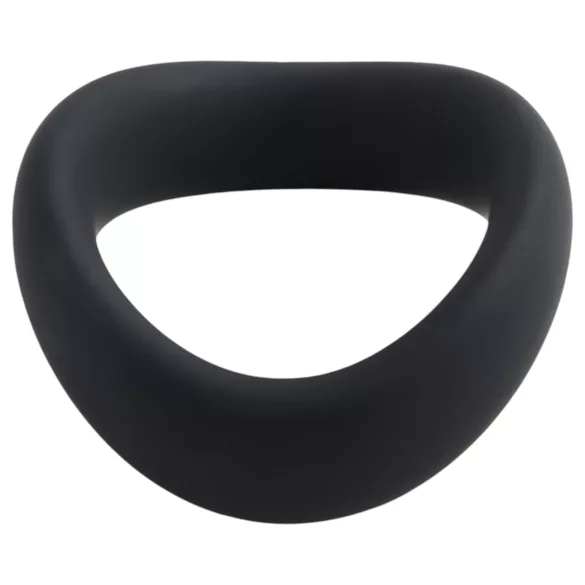 Pulselock Cocktura - susuktas silikoninis sėklidžių žiedas (juodas) - 5 cm