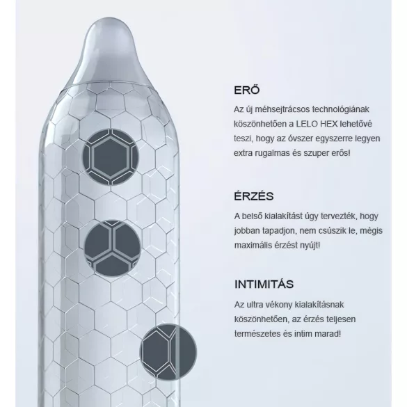 LELO Hex Original - prezervatyvas - 1 vnt