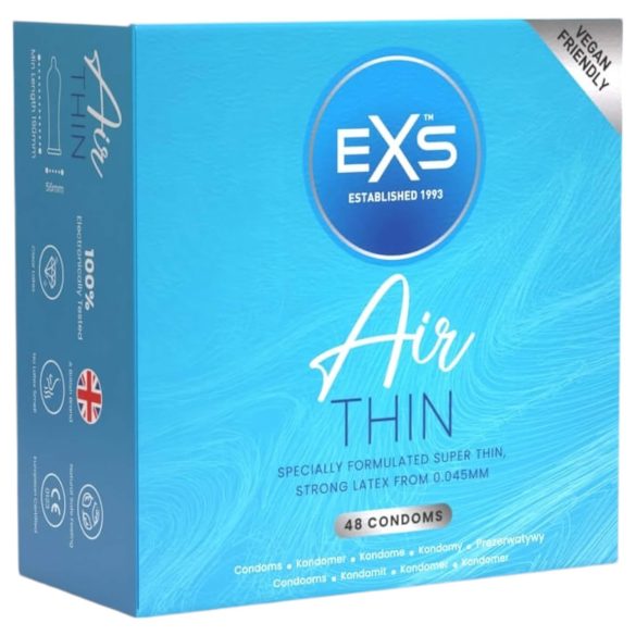 EXS Air Thin - prezervatyvai - itin ploni - lateksas - 48 vnt