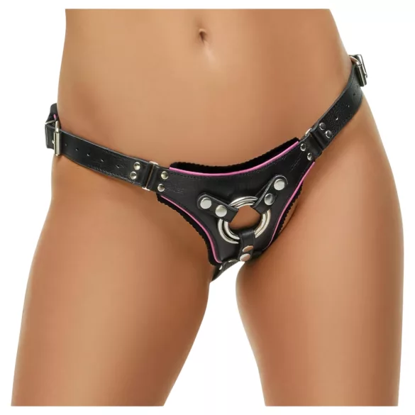 ZADO - juodos odos apatiniai prisegamam dildo BDSM (S-L)