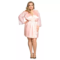 JSY 067 - rožinis babydoll komplektas (XL-2XL)