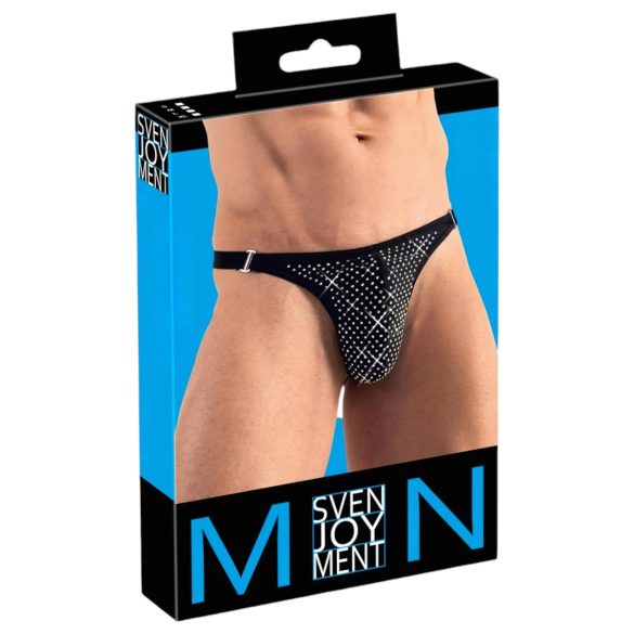 Svenjoyment - vyriški diržai su strazdais (juodi)