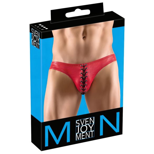 Svenjoyment – juodi vyriški apatiniai su raudonais raišteliais