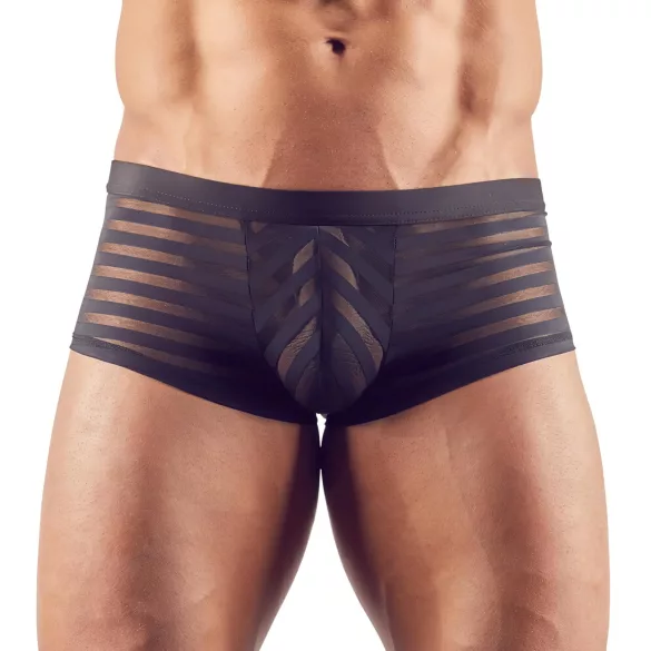 Boxer - permatomas dryžuotas - juodas - L