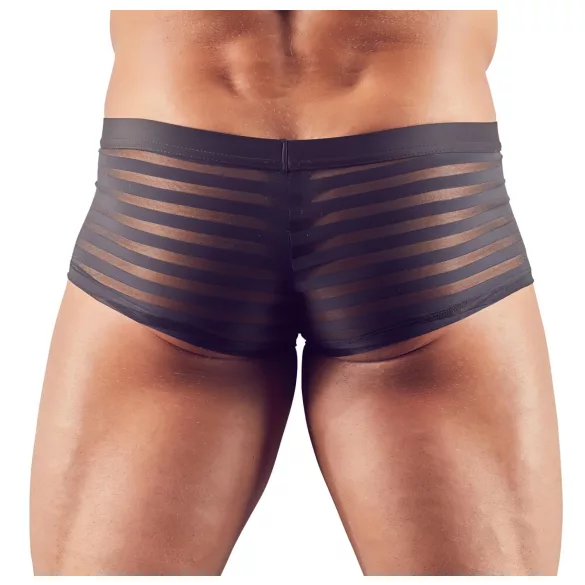 Boxer - permatomas dryžuotas - juodas - L