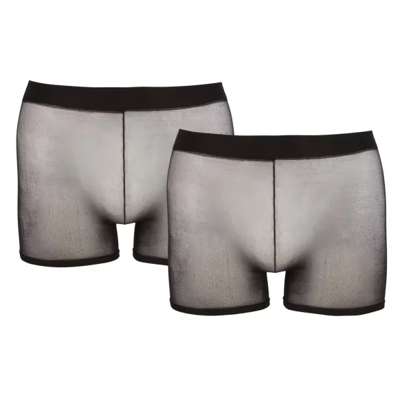 Svenjoyment - permatomi bokseriai rinkinys - juoda, 2 dalių, S-L
