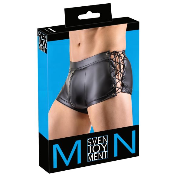 Svenjoyment - švelnūs raišteliniai bokseriai (juodi) - M