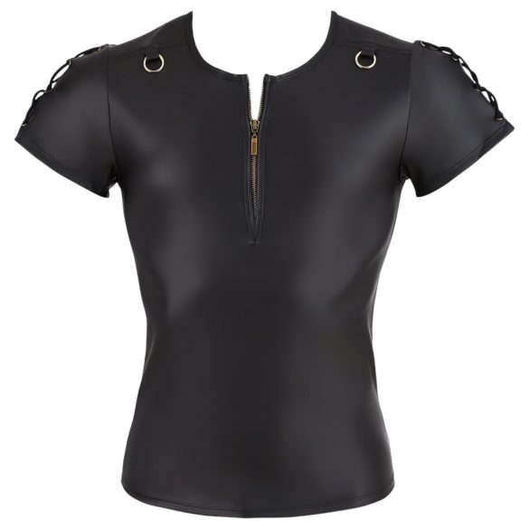 NEK - matinio efekto trumpų rankovių vyriški marškinėliai (juodi) - XL