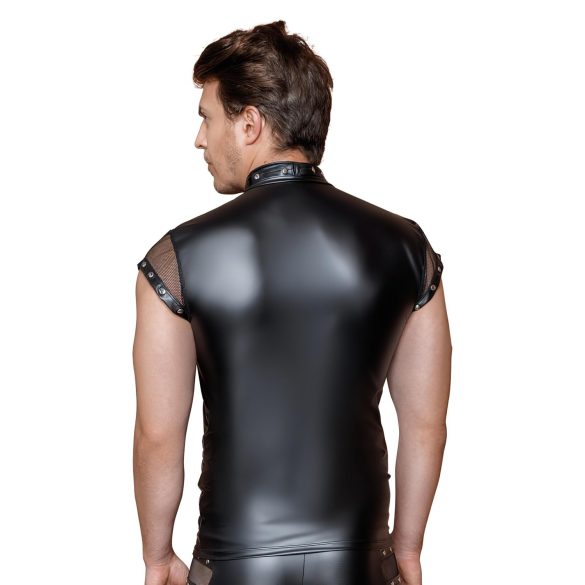 NEK - kniedžių ir tinklelio įdėklas vyriški marškinėliai (juodi) - M