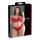 Cottelli Plus Size - švelni nėrinių kelnaičių ir liemenėlės komplektas (raudona) - 3XL
