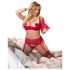 Cottelli Plus Size - Universalus apatinio trikotažo duetas (raudona)
