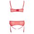 Cottelli Plus Size - Universalus apatinio trikotažo duetas (raudona)