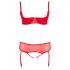 Cottelli Plus Size - Universalus apatinio trikotažo duetas (raudona)