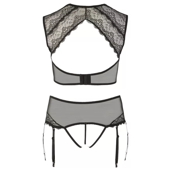 Cottelli Plus Size - apatinio trikotažo rinkinys su nėriniais ir akutėmis - XL