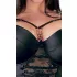 Cottelli Plus Size - nėriniuota liemenėlė su dirželiais (juoda)