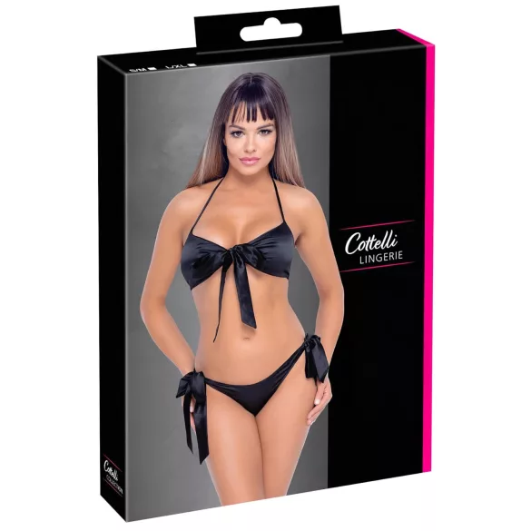 Cottelli - juodos spalvos bikini liemenėlių rinkinys