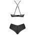 Passion Eco Kerria - nėriniuotas bikinio komplektas (juodas) 