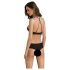 Passion Eco Kerria - nėrinių bikini komplektas (juodas) - L/XL