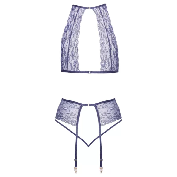 Kissable - nėrinių apatinių komplektas (violetinės spalvos) - L/XL