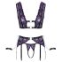 Cottelli Bondage rinkinys su antrankiais (juoda-violetinė) - L