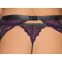 Cottelli Bondage - apatinio trikotažo rinkinys ir rankų antrankiai (juoda-violetinė) - XL
