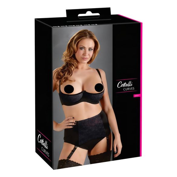 Cottelli Plus Size - Juoda krūtų pakelėja