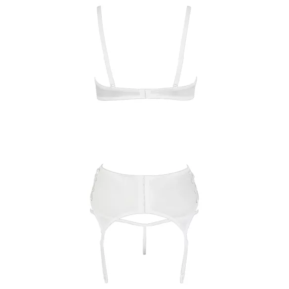 Cottelli - liemenėlės rinkinys su raišteliais, nėriniais - balta - 80B/M