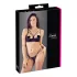 Cottelli - atvira liemenėlė su dirželiais ir žiedais - juoda - tanga - 80B/M