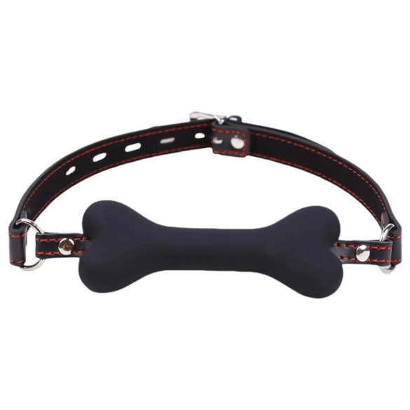 Ida Leather - kaulinio stiliaus burnos kamštis (juodas)