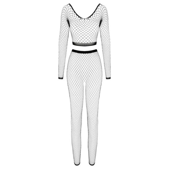 Cottelli - ilgas rankoves tinklinis rinkinys - juodas - S-L