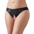 Cottelli Plus Size - Nėriniuotos atviros kelnaitės (juodos)