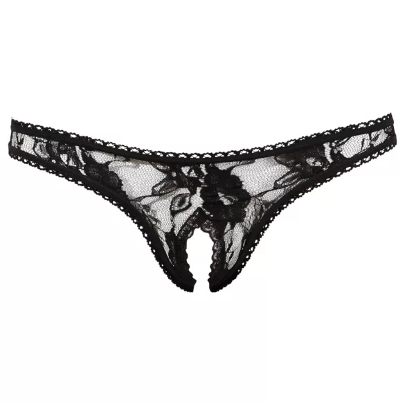 Cottelli - seksualios nėriniuotos kelnaitės - juodos - M