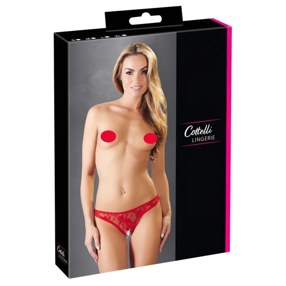 Cottelli - Nėrinių sekso stringai (raudoni) - XL