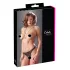 Cottelli - atvira nėriniuota string tanga su perlais - juoda - L