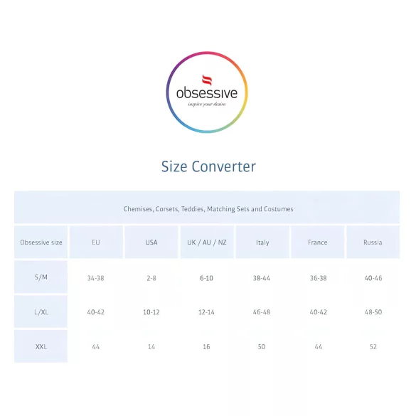 Obsessive Intensa - moteriškos nėriniuotos kelnaitės su dviem juostelėmis