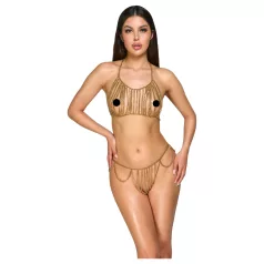   Cottelli - kūno papuošalas su grandinėle - auksinės spalvos