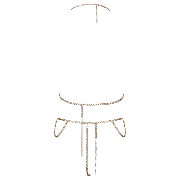 Cottelli - kūno papuošalas su grandinėle - auksinės spalvos