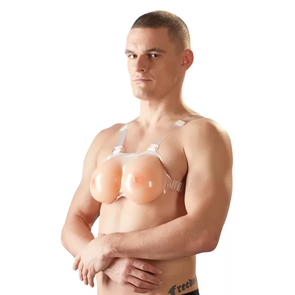Cottelli - dirbtinės krūtys - silikonas - prisegamos - 2x600g