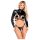 Bad Kitty - atvira krūtinė bondage rinkinys (juodas) - L