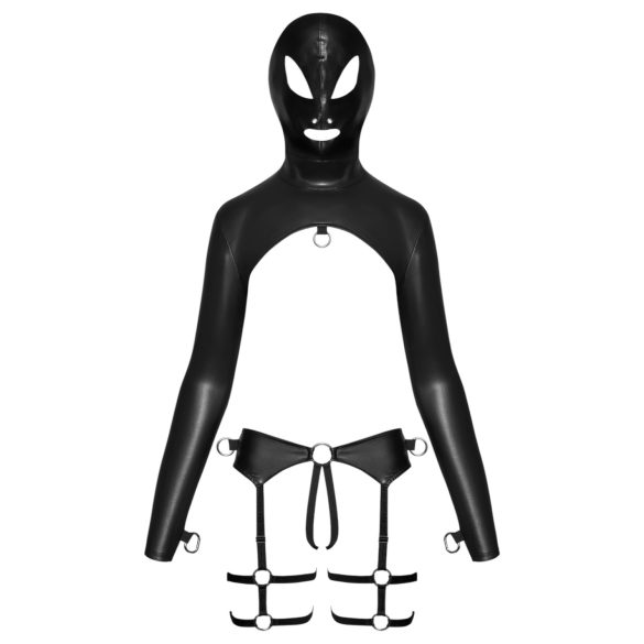 Bad Kitty - BDSM apatinio trikotažo rinkinys - juoda