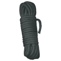 Shibari suvaržymo virvė - 10 m (juoda)