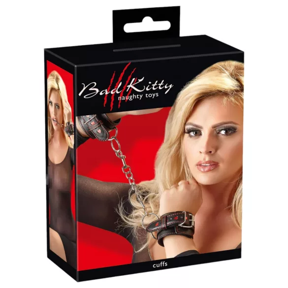Bad Kitty - antrankiai su širdelėmis - juodi