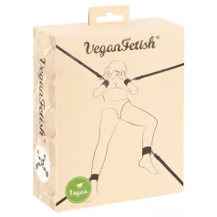 Vegan Fetish - tvirtinimo prie lovos rinkinys - juodas