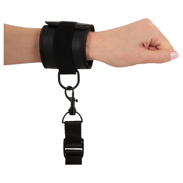 Vegan Fetish - tvirtinimo prie lovos rinkinys - juodas