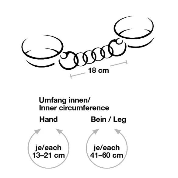 Bad Kitty - rankų ir šlaunų antrankių rinkinys - raudonas
