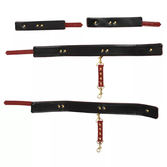 Bad Kitty - rankų ir šlaunų antrankių rinkinys - raudonas